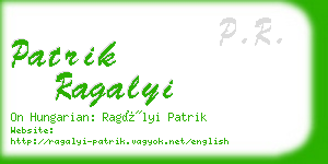 patrik ragalyi business card